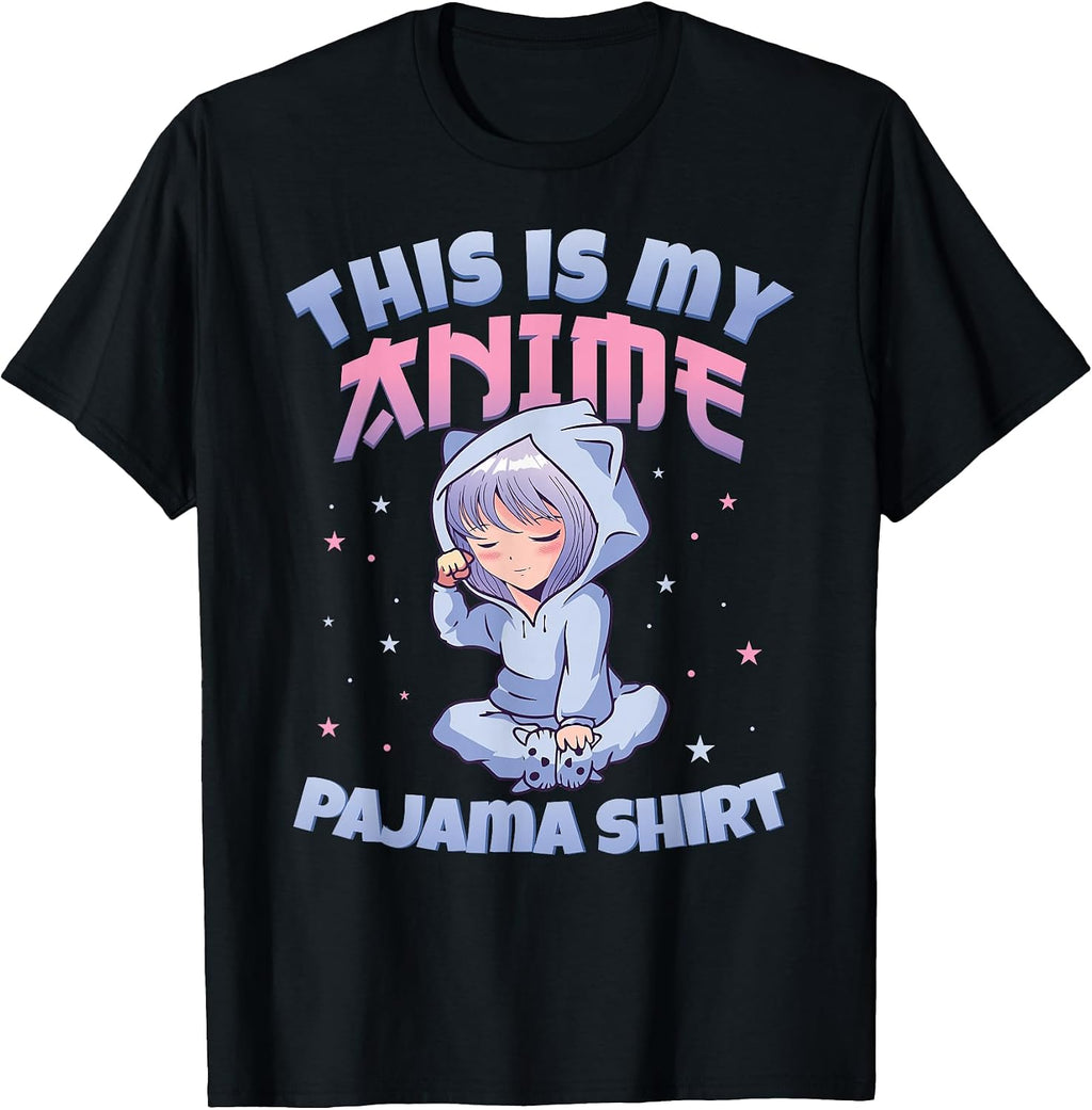 Cute PJ Anime PJs Anime Merch Girls This is My Anime Pajama T-Shirt