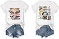 Retro Steer Skull Western T-Shirts for Women Cowboy Vintage Graphic Tees Country Concert Shirt Western Retro Shirt