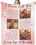 Personalized Memorial Blanket with Photos: Made in USA, in Memory of Loved One Gifts, Sympathy Blanket, | I Never Left You | As I Sit in Heaven, Memorial Gifts for Loss of Father/Mother/Pet