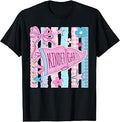 Striped Floral Pennant Flag Back to School Kindergarten Kids T-Shirt
