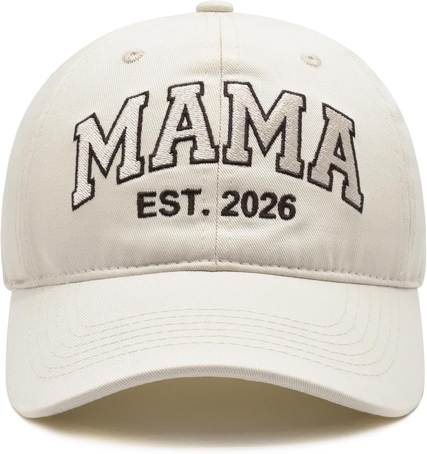Mama EST 2026 Hat, Mother's Day Birthday Gifts for New Mom, Adjustable Embroidered Mama Baseball Cap for Women