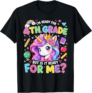Im Ready for Fourth Grade Back to School 4th Grade Girls T-Shirt