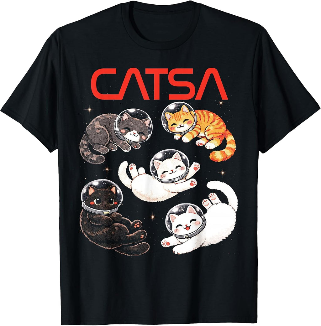 CATSA Cat Astronaut Universe Space Kitten Lover Women Galaxy T-Shirt