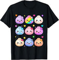 Cute Dumpling Kawaii Pastel Rainbow Anime Birthday Girl Kids T-Shirt