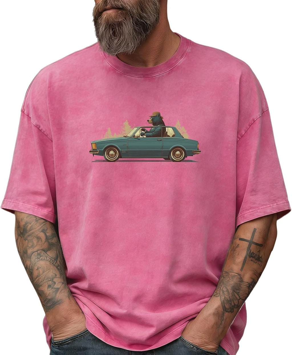 Graphic T-Shirts for Men Casual Cotton Tees Comfy Streetwear Crewneck Short Sleeve Summer Tops