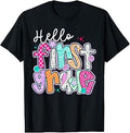 Hello First Grade Team 1st Grade Back to School Teacher Kid T-Shirt