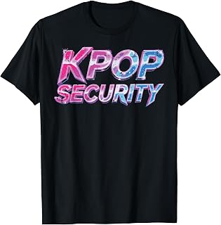 Kpop Security Funny K-Pop Birthday Party Boys Kids Youth Men T-Shirt