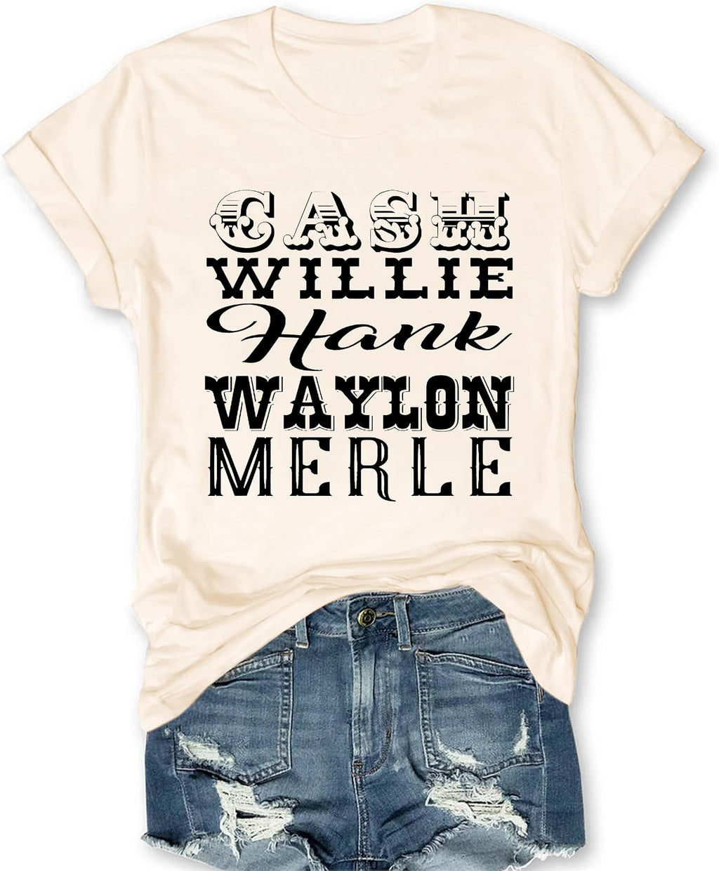 Vintage Country Music Tshirts Women Rock Band Tee for Women Concert Outfit Graphic Tees Short Sleeve Tops