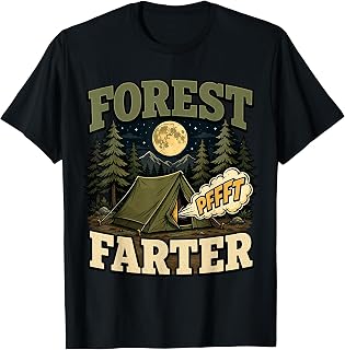 Camping Forest Farter Tent Humor T-Shirt