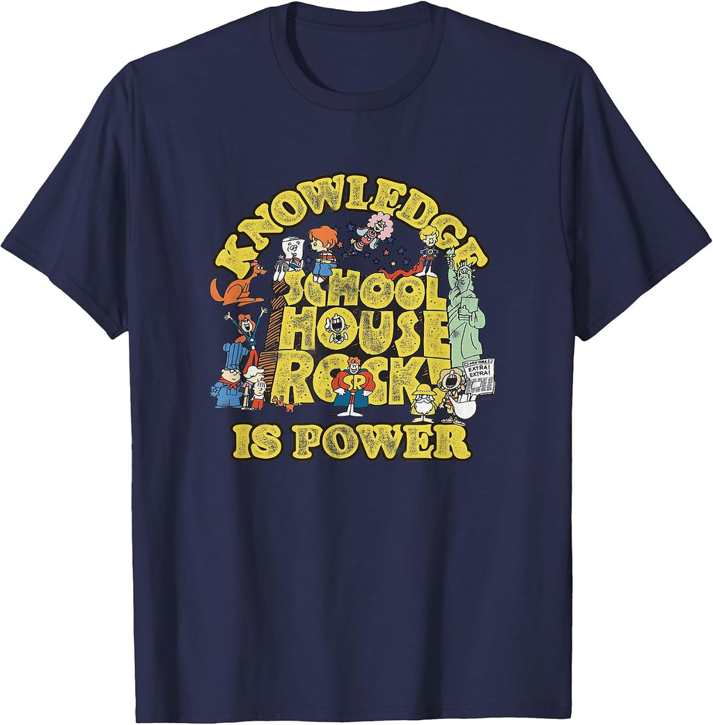 Knowledge is Power Logo Vintage TV Show T-Shirt