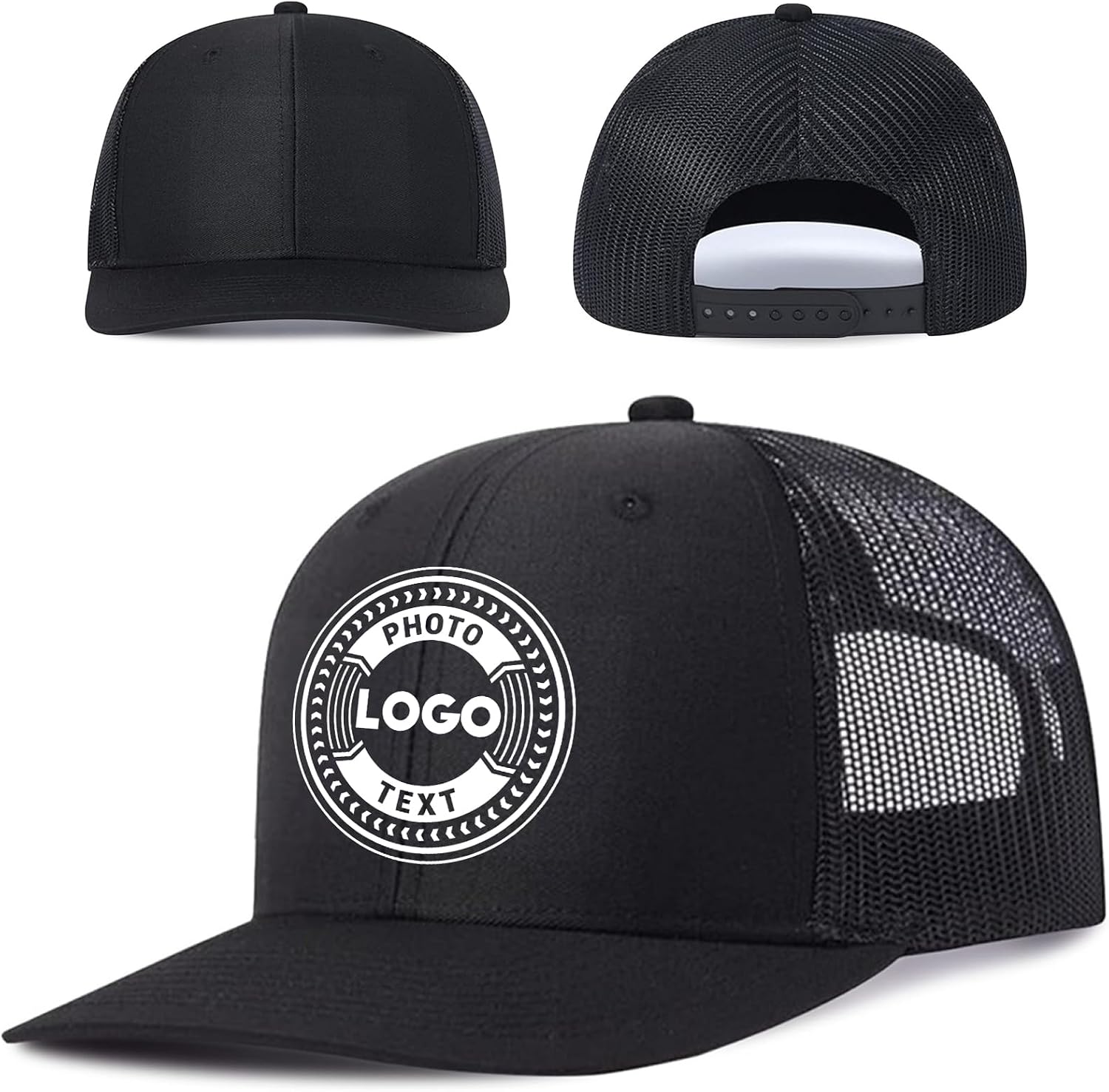 Bulk Custom Hat for Men - Personalized Hat with Photo/Logo/Design - Custom Baseball Caps & Trucker Hat