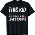 Cool Guitar Gift for Kids Boys Acoustic Guitarist Band Music T-Shirt