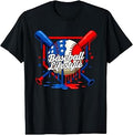 Baseball Drip Lifestyle USA US Flag Patriotic Boys Youth Kid T-Shirt