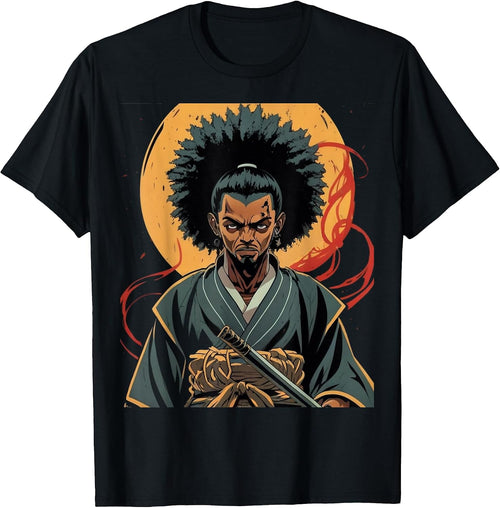 Afro American Samurai Anime Cartoon
