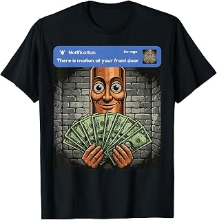 Tung Tung Sahur There is Motion Front Door Meme Boys Kids T-Shirt