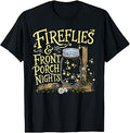 Fireflies and Front Porch Nights Summer Mason Jar Design T-Shirt
