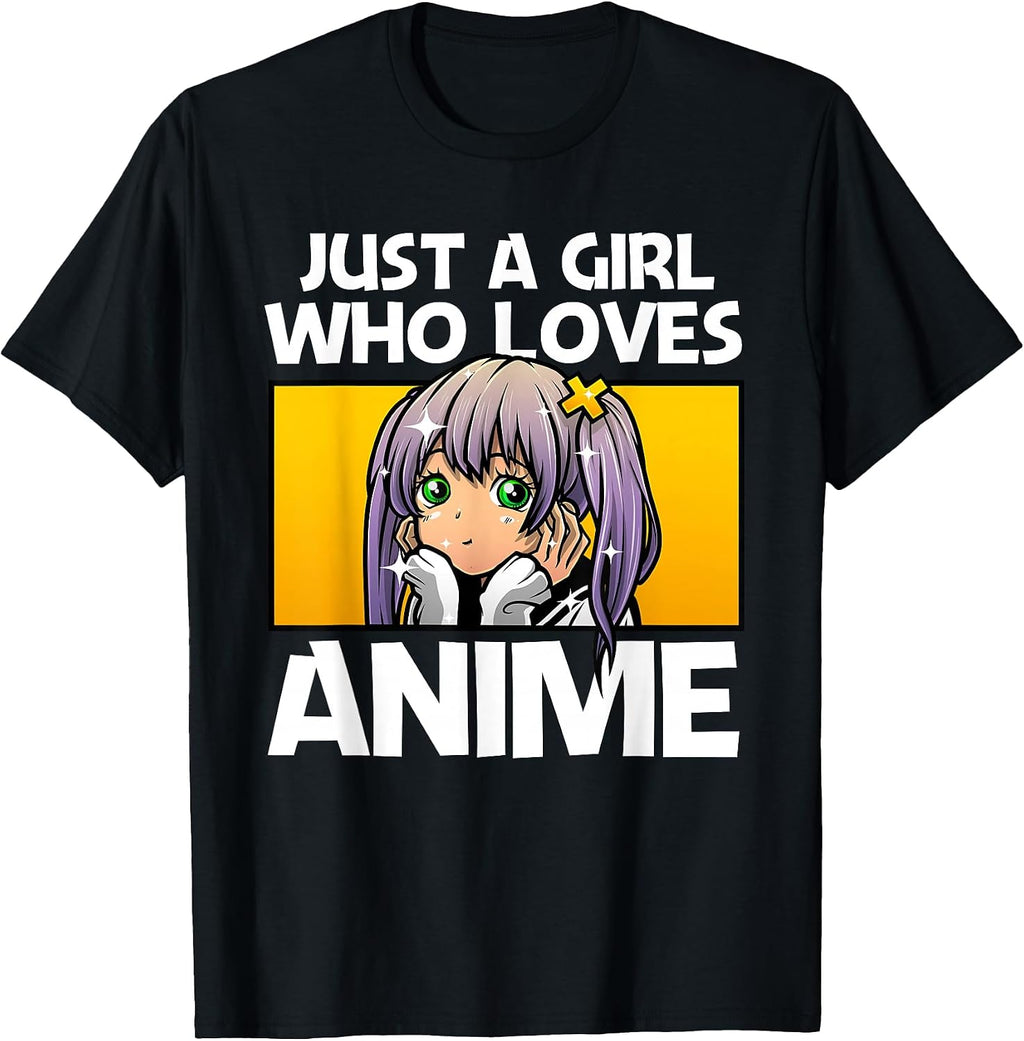 Anime Gift for Teen Girls Women Anime Merch Anime Lover Girl T-Shirt