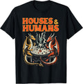 Gaming Houses Humans Funny RPG Parody Gamer Men Boys Kids T-Shirt