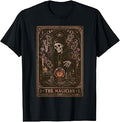 Halloween Tarot Card Magician Skeleton Pumpkin Vintage Men T-Shirt