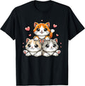 Cute Kawaii Cats Neko Funny Kitten Cat Lover Gift Women Girl T-Shirt