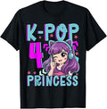 K-Pop Princess Age 4 Years Old Birthday Kid T-Shirt