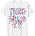 Third Grade 3rd Coquette Floral Cute First Day Teacher Girl T-Shirt