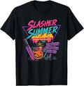 Vintage Summerween Slasher Summer Spooky Camp Halloween Cute T-Shirt