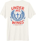 Under His Wings Psalm 91:4 Christian Faith Gifts Premium Tri-Blend T-Shirt
