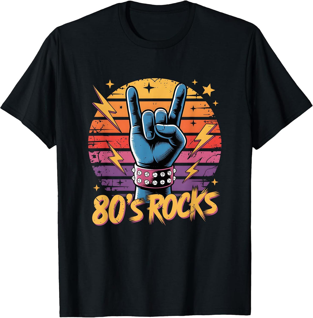 Vintage 80's Rock Bands Eighties 80s Party Retro Music Band T-Shirt