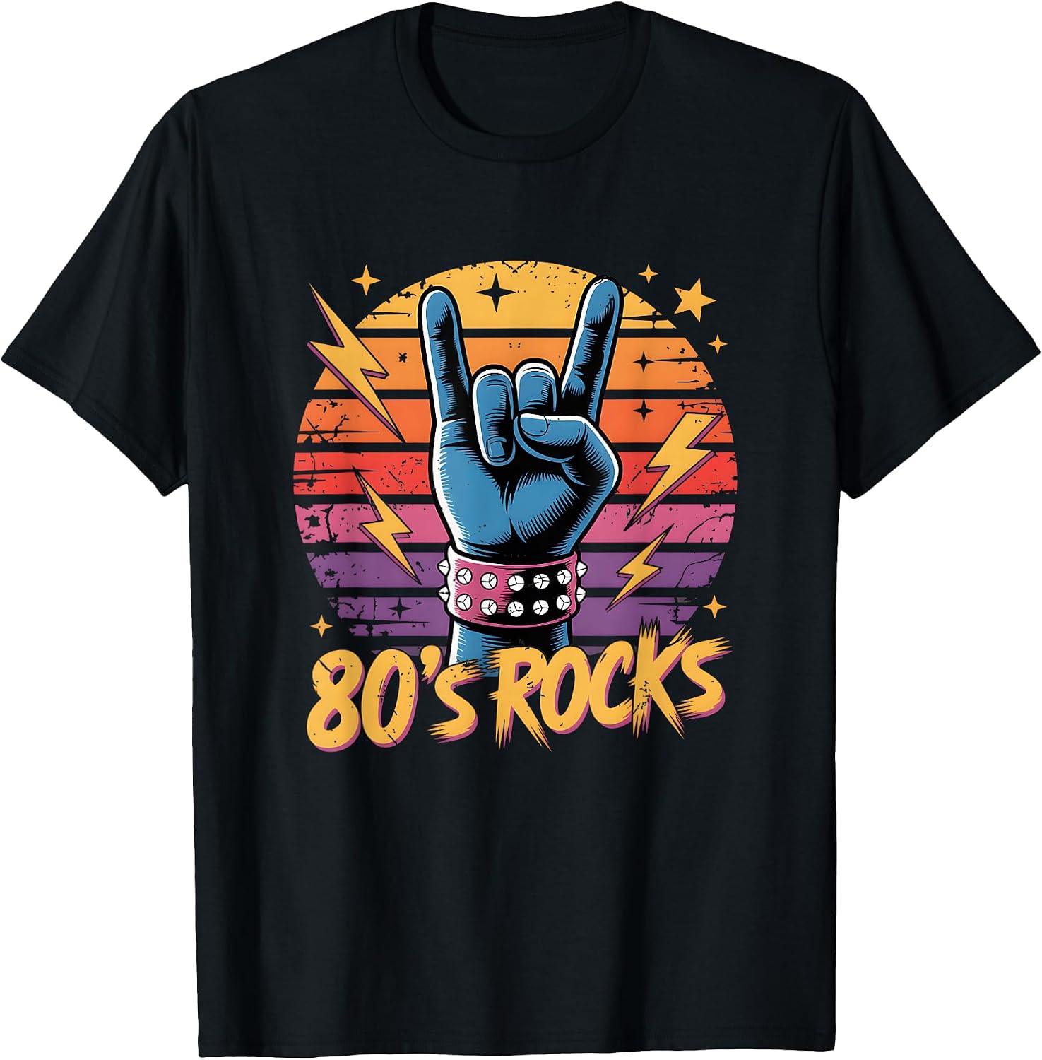 Vintage 80's Rock Bands Eighties 80s Party Retro Music Band T-Shirt