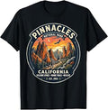 Pinnacles National Park California Retro Hiking Trail Badge T-Shirt