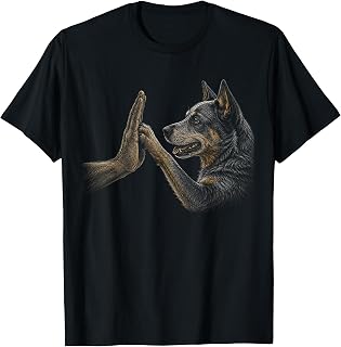 Australian Cattle Dog Blue Heeler Lover Paw Artwork T-Shirt