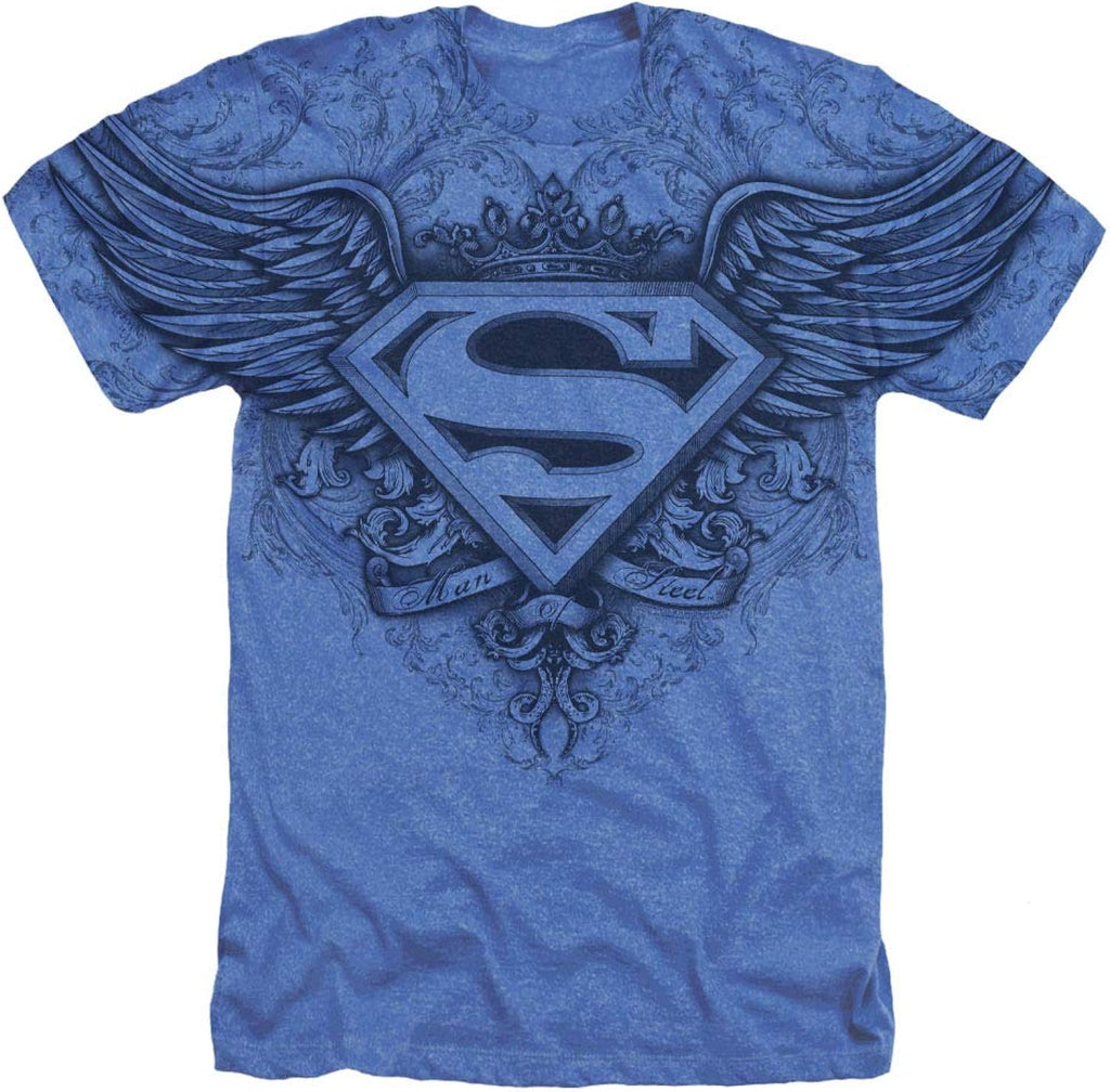 Superman Winged S Shield Logo All Over T-Shirt
