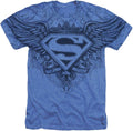 Superman Winged S Shield Logo All Over T-Shirt