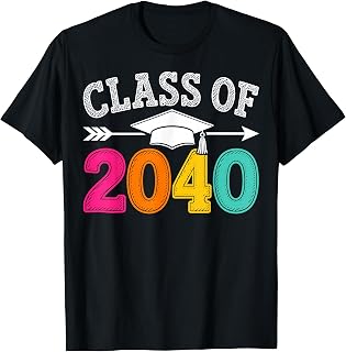 Class of 2040 Grow with Me First Day of School Graduation T-Shirt