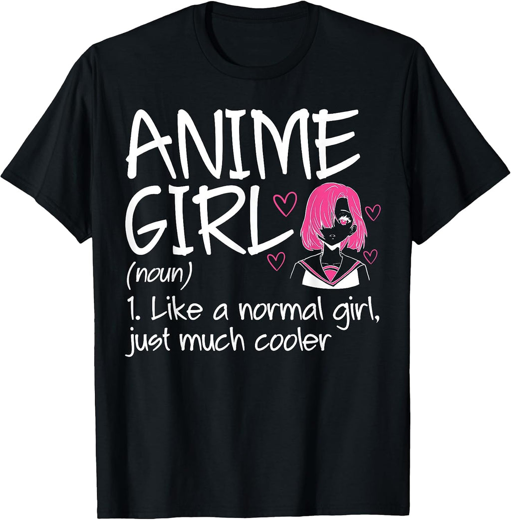 Anime Girl Definition Anime Lovers Merch T-Shirt Small