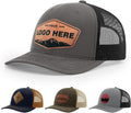 Personalized Custom 112 Style Trucker Leather Patch Hat for Men & Women