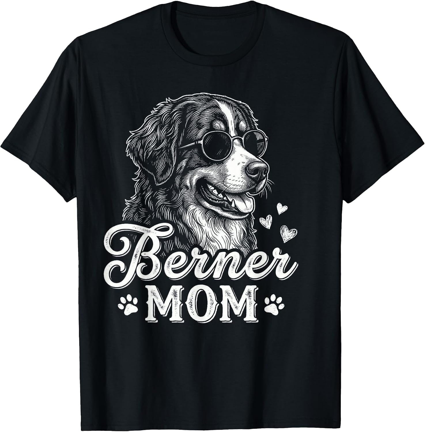 Bernese Mountain Retired Dog Mom Berner Lover Mother's Day T-Shirt