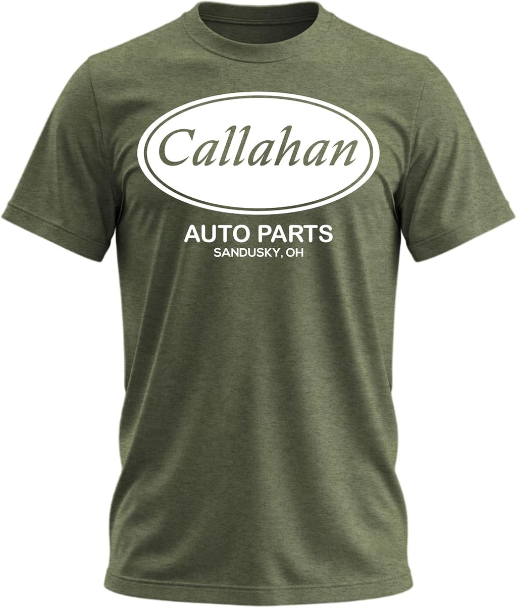 Callahan Auto Parts T-Shirt Funny Vintage Movie T Shirts Retro Classic Heather 80s Movie T Shirts for Men