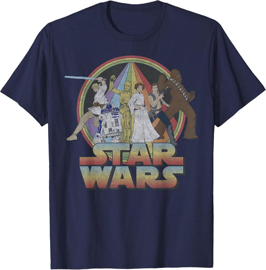 Rainbow Group Shot Vintage Poster T-Shirt