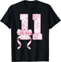 11 Year Old Birthday Girl Coquette Pink Bow