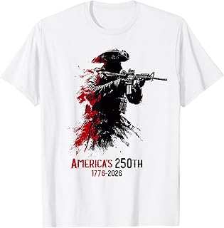 1776-2026 Patriotic Soldier 250th Anniversary 4th of July T-Shirt