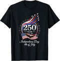 250th Anniversary USA 250 Years American Patriotic 4th July T-Shirt