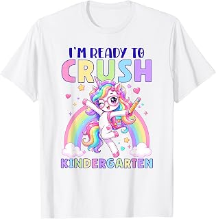 I'm Ready to Crush Kindergarten Unicorn Girls Back to School T-Shirt