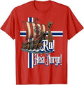 Ro! Heia Norge Viking Ship Design for Norwegian Fans T-Shirt
