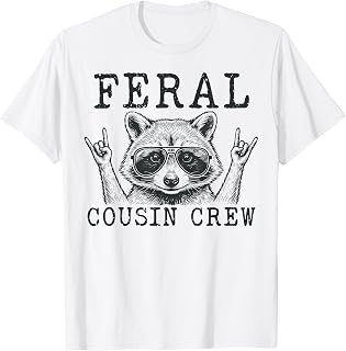 Retro Feral Cousin Crew Family Reunion Summer Vacation T-Shirt