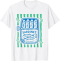 les Sardines Fisherman Aesthetic Coastal Sardine Fish T-Shirt