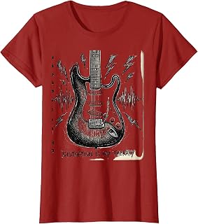 Distortion Is My Therapy Rock Band Design T-Shirt