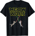Meow Wars Cat Shirt Funny Gifts for Cats Lovers T-Shirts T-Shirt