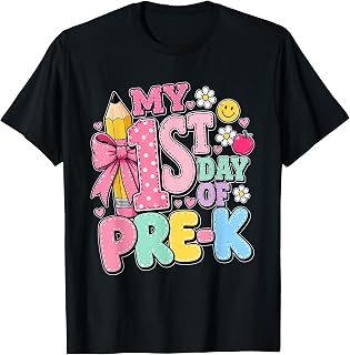 First Day of School Girls My 1st Day of Pre-K Back to School T-Shirt